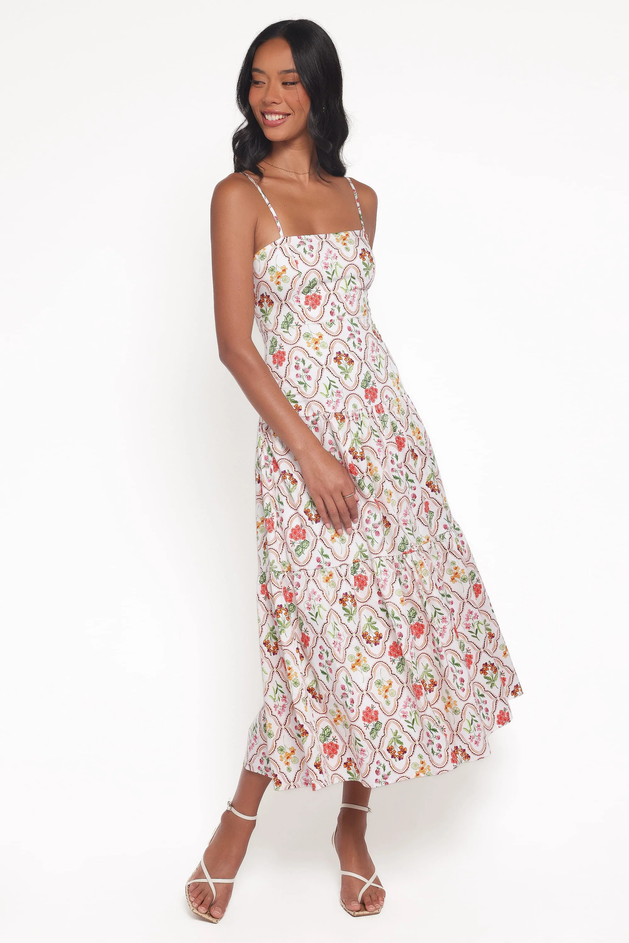Botanique Midi Dress - Coral Wildflower | Petal & Pup (US)