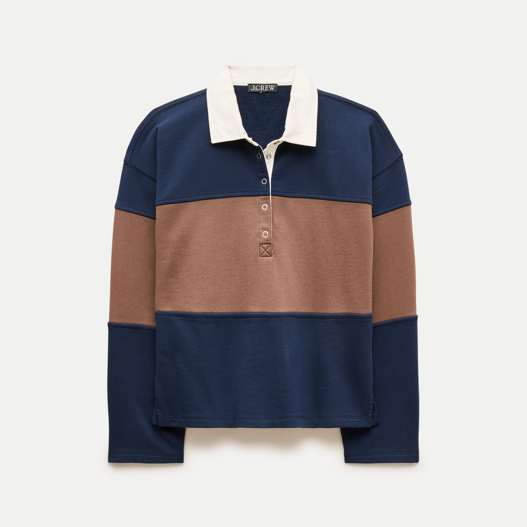 Vintage fleece rugby sweatshirt in stripe | J. Crew US