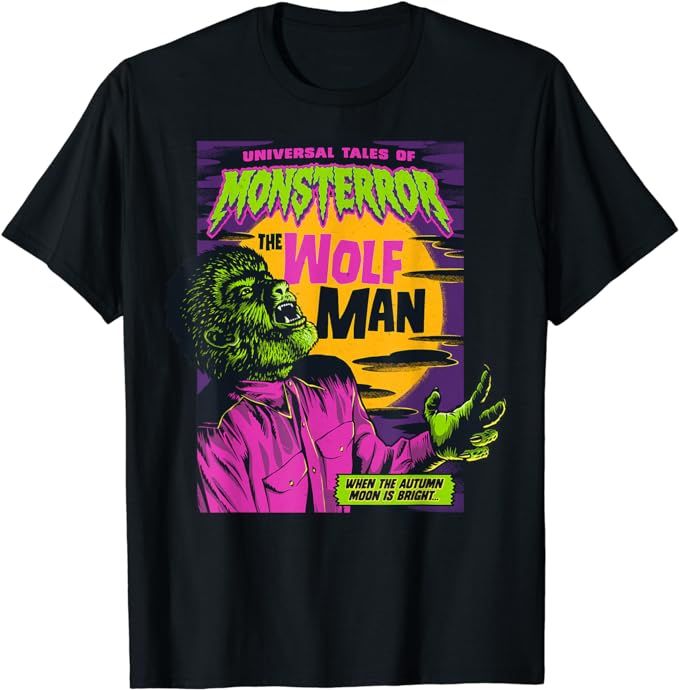 Universal Tales of Monsterror The Wolf Man T-Shirt | Amazon (US)