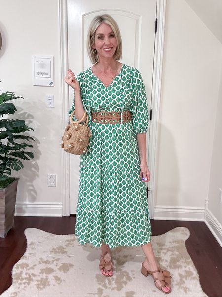 Amazon Bohemian style dress in maxi length with puff sleeves. Comes in 15 prints and fits true to size. I’m wearing a small. I styled it with a wide belt and rattan bag. Great dress for summer! 

Summer dress, bohemian style, maxi dress, over 40, over 50

#LTKOver40 #LTKFindsUnder50 #LTKStyleTip