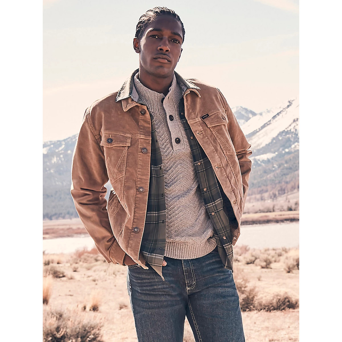 Men's Unlined Corduroy Jacket in Acorn | Wrangler