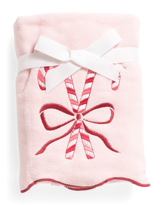 Set Of 2 Candy Cane Hand Towels | TJ Maxx