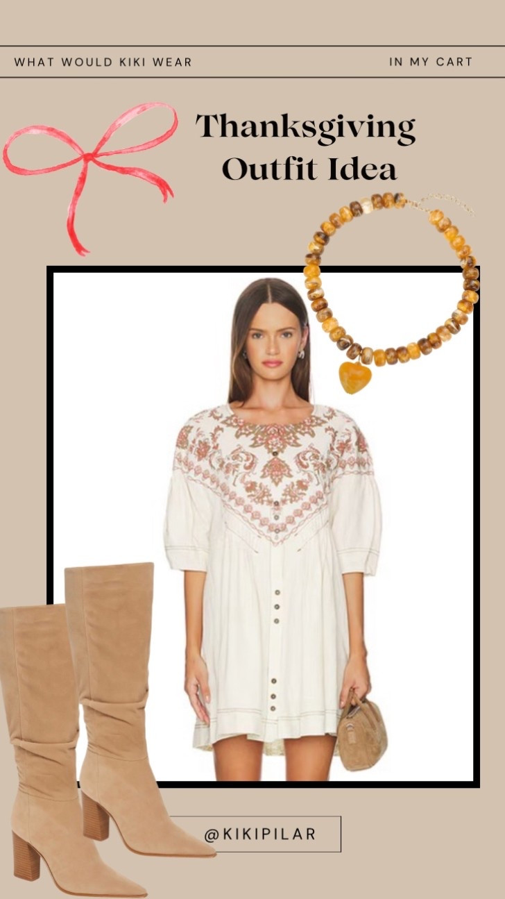Thanksgiving outfit idea
Fall outfit idea
Thanksgiving outfit inspo
Thanksgiving dress
Chunky necklace 
Suede boots
Neutral boots
Neutral dress
Printed dress
Bump friendly dress
Free people dress
FP dress
Amazon necklace 
Amazon jewelry 

#LTKootd #LTKPetite #LTKHoliday