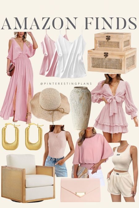 Amazon Finds 🙌🏻🙌🏻

Pink dress, Raton, chair, rattan, baskets, pink, flowers, pink dress, summer dress, earrings,lounge, set, hat 

#LTKSeasonal #LTKfindsunder100 #LTKstyletip