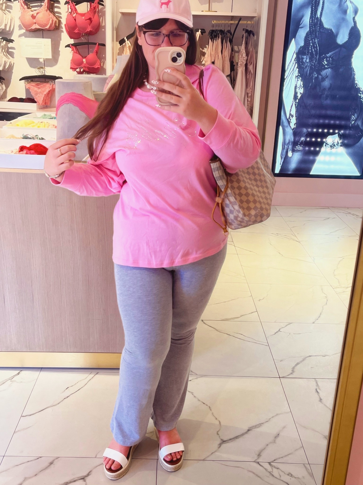 OOTD 🎀

LTKstyletip / ltkmidsize / ltkplussize / LTKsalealert / Victoria’s Secret / pink / vs pink / pink x loveshackfancy / LoveShackFancy / leggings / pink leggings / vs pink leggings / Victoria’s Secret leggings / sale / sale alert / Louis Vuitton / LV / Louis Vuitton Neverfull mm / Louis Vuitton Neverfull mm Damier azur / Neverfull / Neverfull mm / vs pink spring collection / grey leggings / pink t-shirt / Long sleeved shirt / pink baseball cap / baseball cap / white sandals / platform sandals / white platform sandals / sale / sale alert / loungewear / lounge 

#LTKgrwm #LTKootd #LTKSeasonal