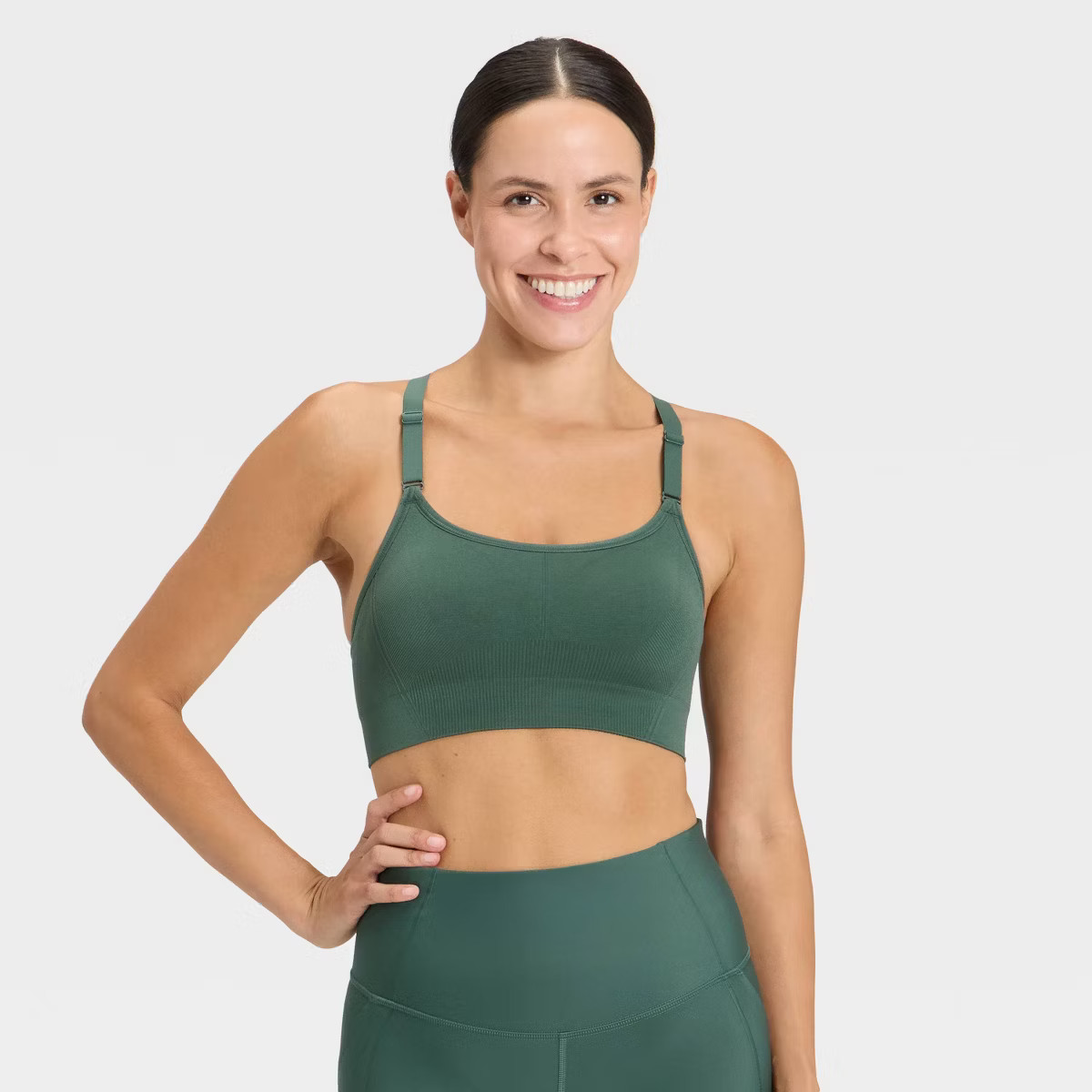 Women's Seamless Medium Support Cami Sports Bra - All In Motion™ | Target