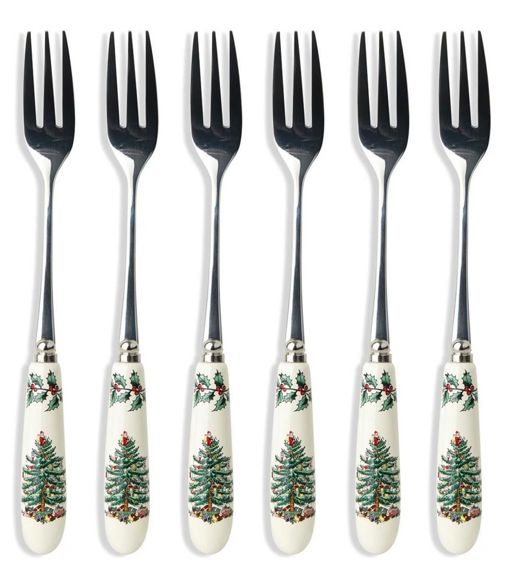 Spode Christmas Tree Pastry Forks, Set of 6 | Dillard's | Dillard's