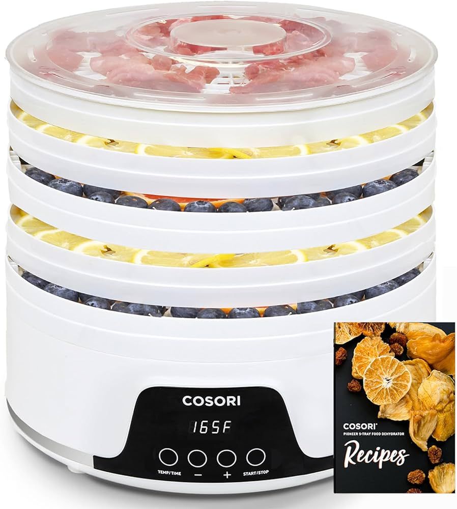 COSORI Food Dehydrator Machine for Jerky, 5 BPA-Free 12.2" Trays with 165°F Temperature Control ... | Amazon (US)