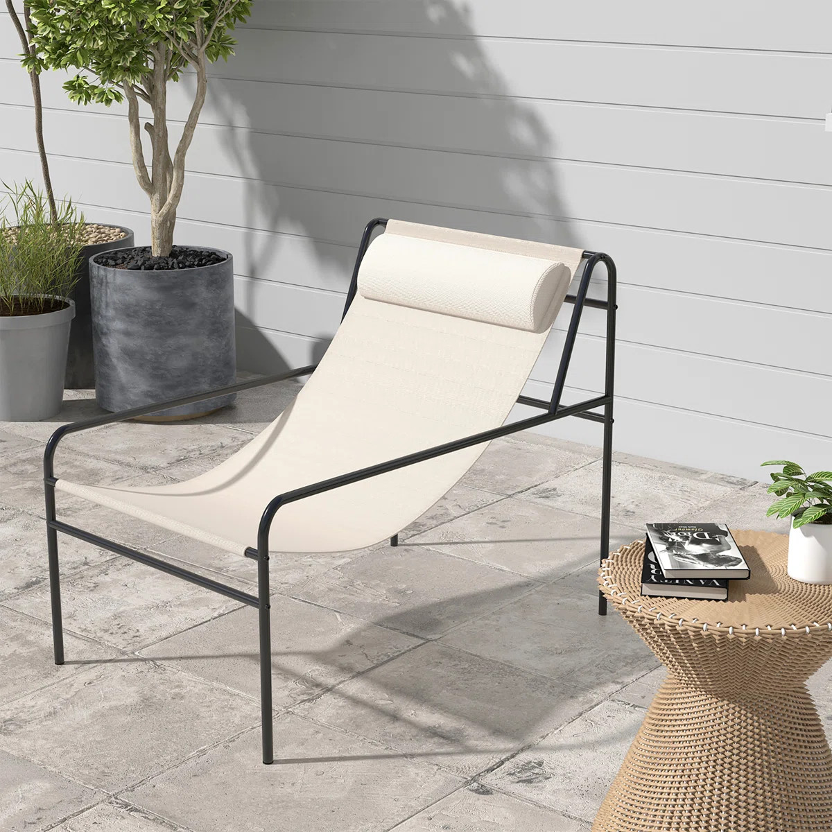Chrystan Metal Outdoor Lounge Chair | Wayfair North America