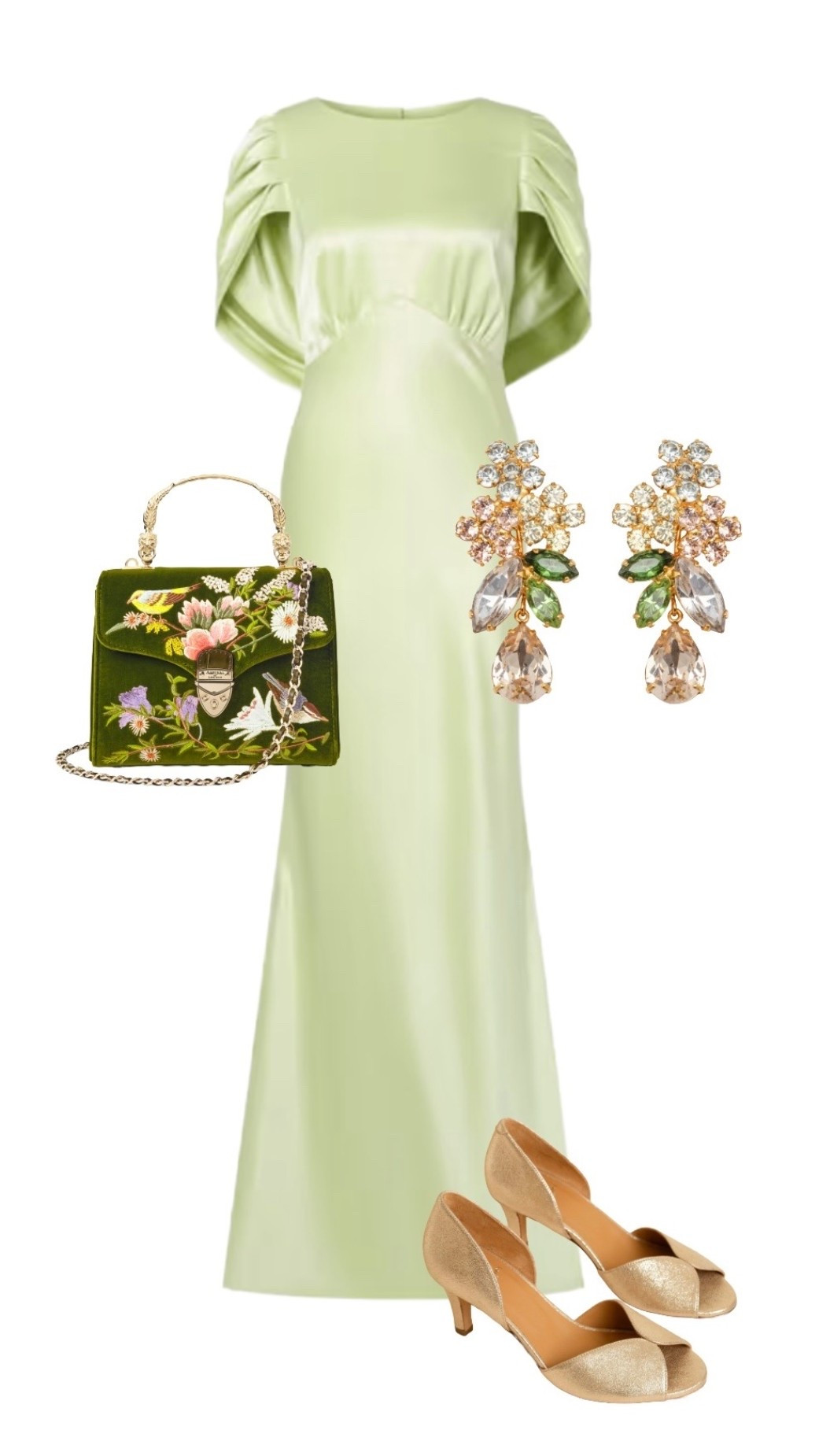 Pistachio (including nail polish) is one of the hottest colour trends of this season - a particularly good shade for heading into late summer / early autumn. This satin maxi dress shouts Old Hollywood Glamour / 1930s English aristocracy & English country house parties 🌿

Pistachio Green Satin Maxi Dress - Malina

Earrings - Jennifer Behr

Green Embroidered Velvet Mini Mayfair Bag - Aspinal of London

Gold shoes - Bobbies at John Lewis

#LTKeurope #LTKluxury #LTKwedding #LTKshoes #LTKbag #LTKdresses #LTKsummer #LTKpartywear #LTKuk