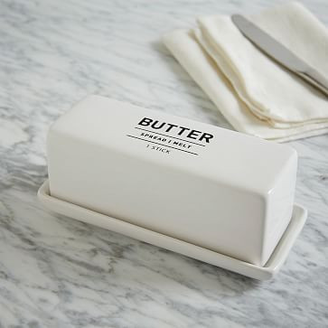 Utility Stoneware Butter Dish | West Elm (US)