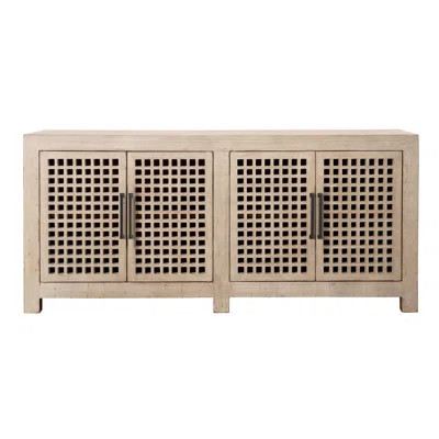 Devina 74" Reclaimed Pine 4-Dr Sideboard, Light Warm Wash | Wayfair North America