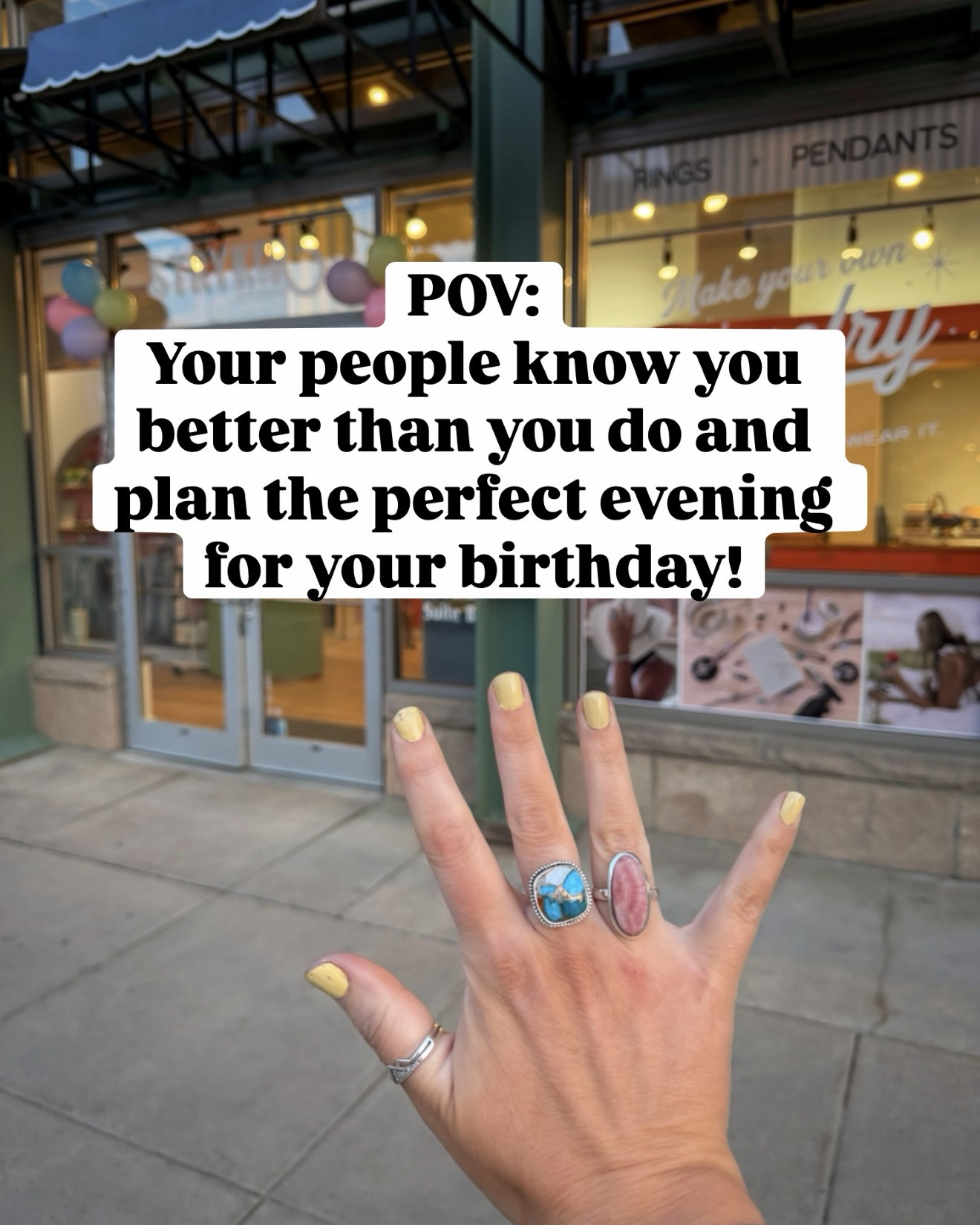 Girls night out designing jewelry for my birthday! 
✨large jacket, large tank, 32x36 jeans (tucked in to make bubble hem) 11 flats 

#LTKOver40 #LTKTall