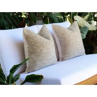 Neutral Boho Pillow Set, Light Brown Cushion Covers, Minimalist Beige Decor, Simple Textile Throw, Earth Tone Sofa Decorative Accent | Etsy (US)