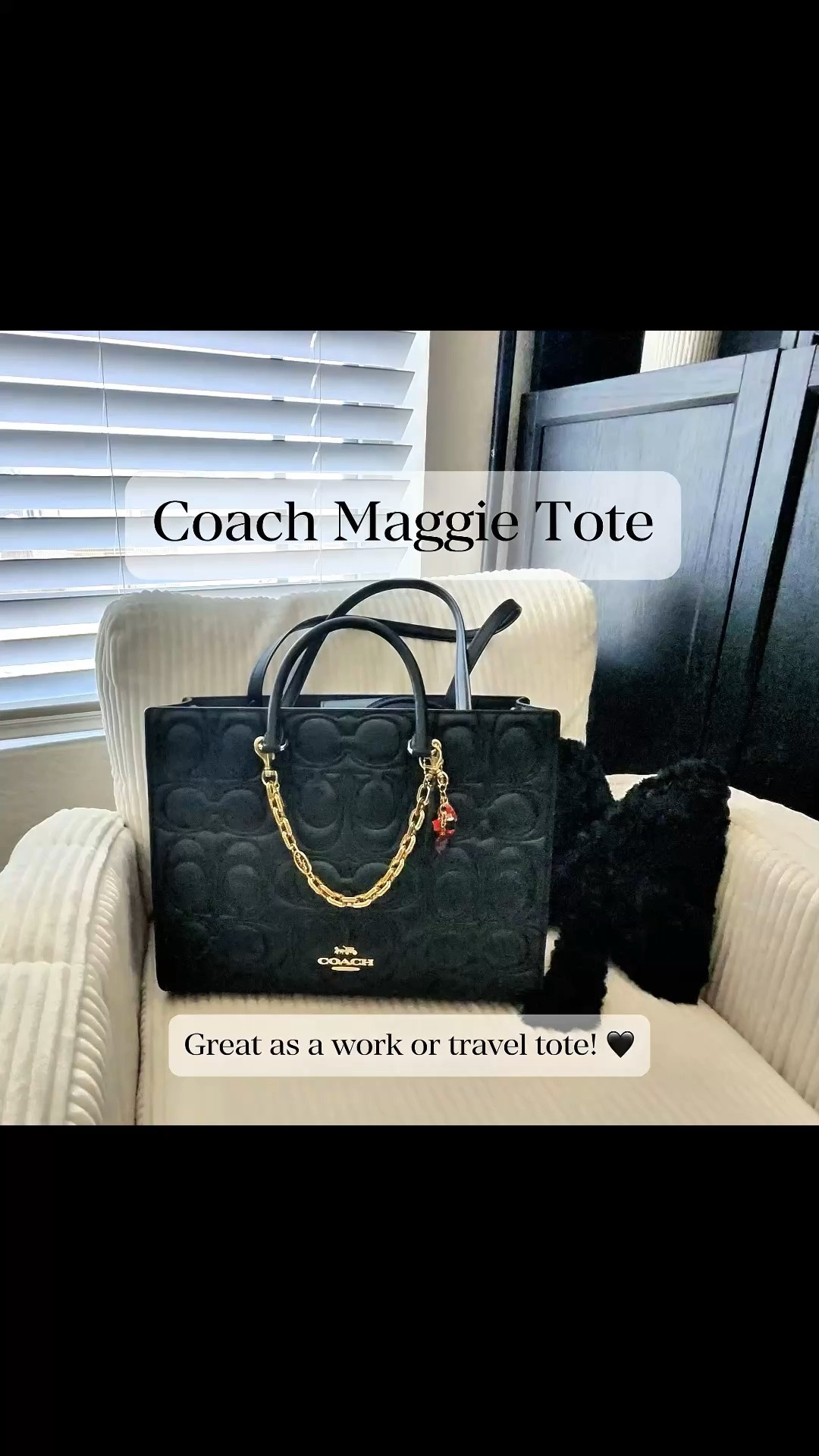 Work bag but make it luxury + practical ✨

My Coach Maggie Tote in Signature leather has been carrying everything lately—laptop, iPad, chargers, notebook, headphones… and yes, snacks too 👀

I added this gold chain + charm for a little extra personality (because details matter). This is one of those bags that transitions effortlessly from work to travel without missing a beat.

If you’ve been looking for a structured tote that actually fits your life… this is it.

Shop it on my LTK 🤍

#LTKWorkwear #CoachBag #LuxuryStyle #WorkBagEssentials #WhatsInMyBag #EverydayLuxury #Over40Style #ContentCreatorLife #TravelInStyle #NeutralAesthetic

#LTKMothersDay #LTKWorkwear #LTKTravel