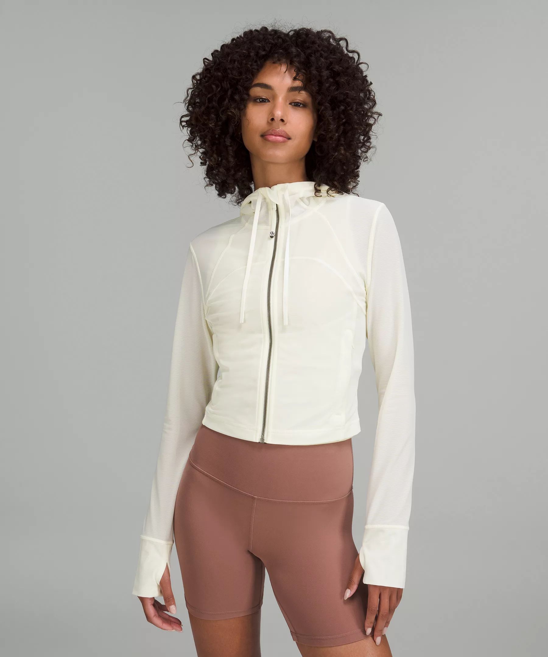 Mesh Hooded Define Cropped Jacket | Lululemon (US)