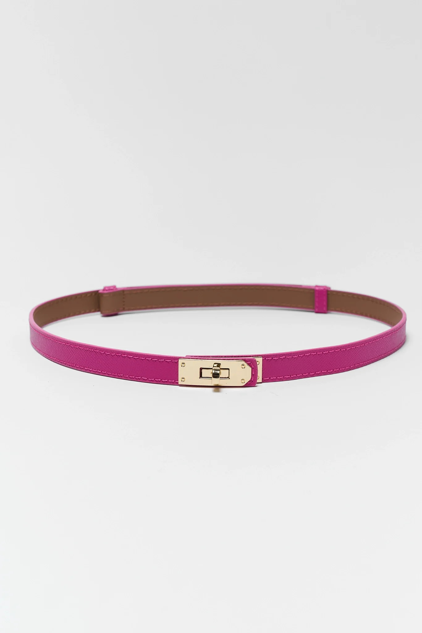 Piper Pink Faux Leather Belt | Avara