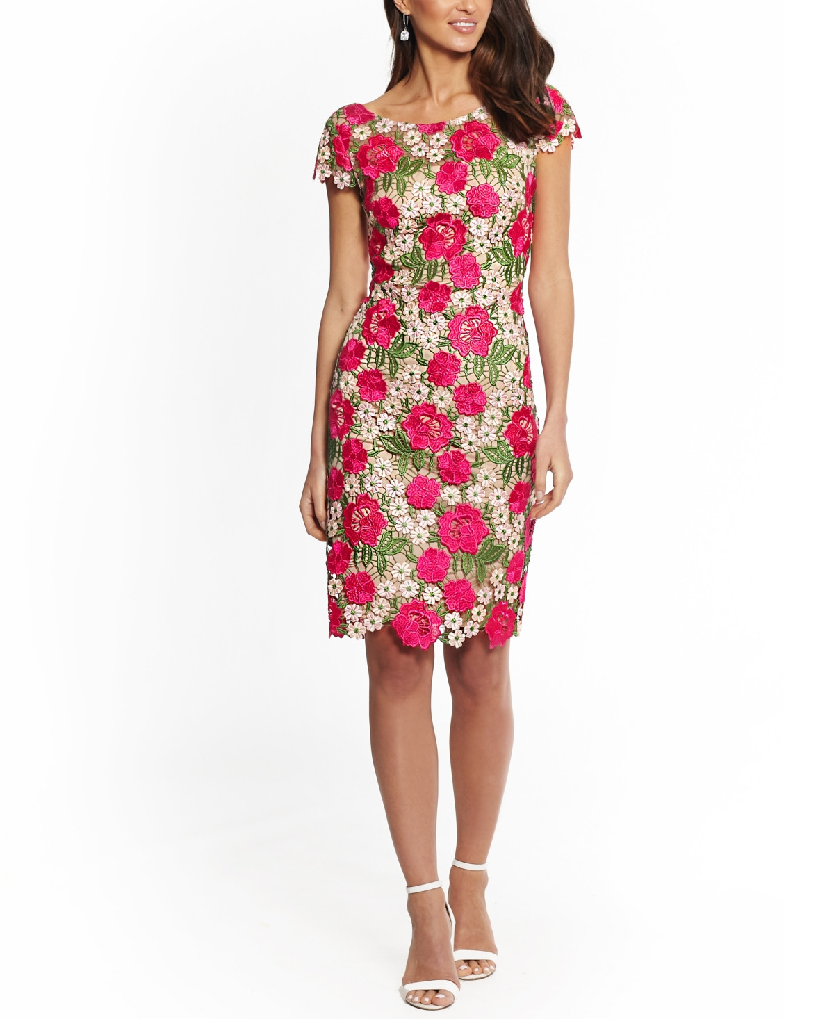Xscape Floral Lace Sheath Dress | Macys (US)