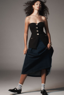 ASTR The Label Milani Tailored Bustier Top | Anthropologie (US)