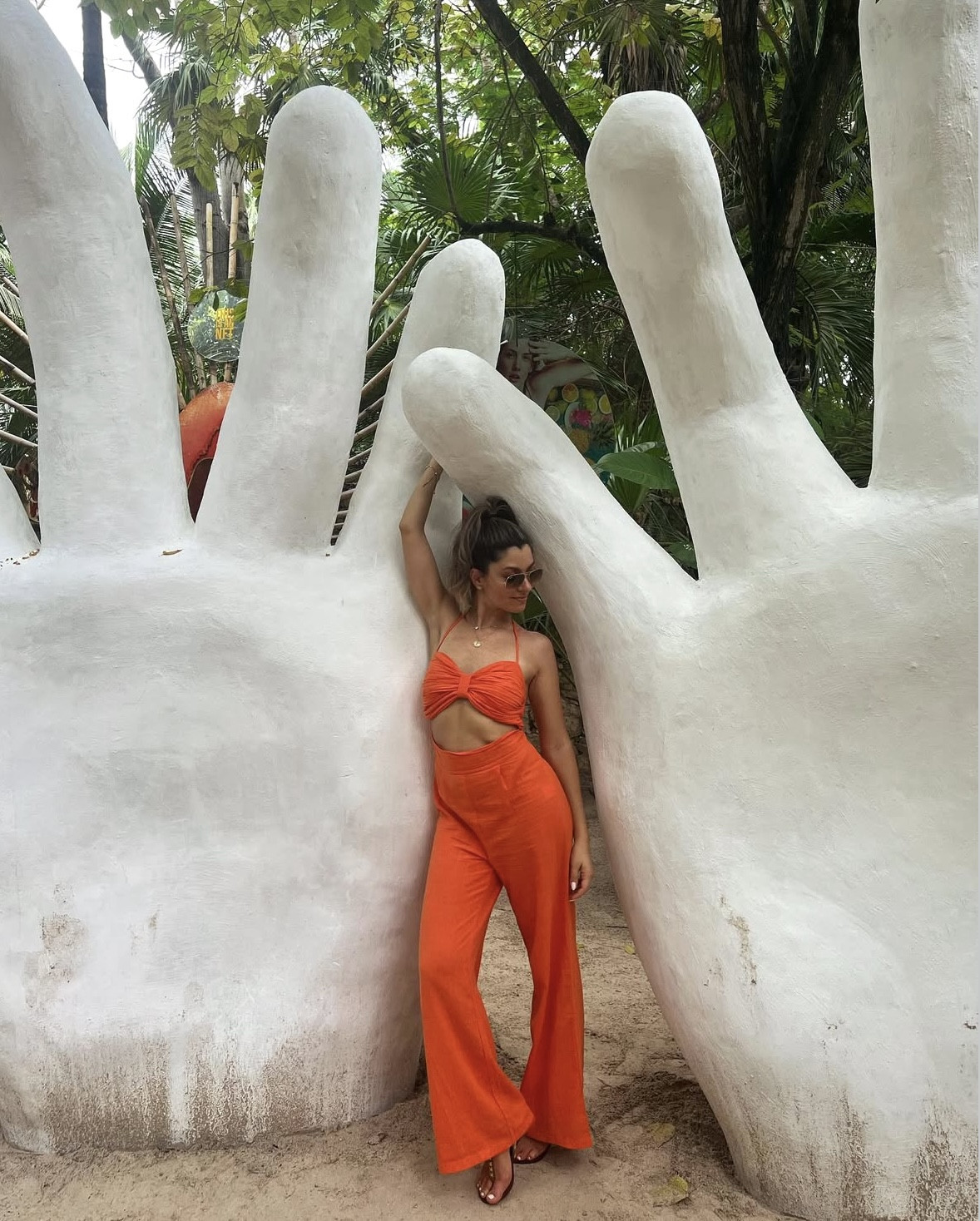Wearing the SNDYS x Revolve Boat linen jumpsuit in tangerine. 

I’m 5’1” flat wearing a size XS - no need for alterations 🫶🏼

#LTKFindsUnder50 #LTKSaleAlert #LTKPetite