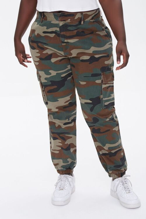 Plus Size Camo Print Joggers | Forever 21 (US)