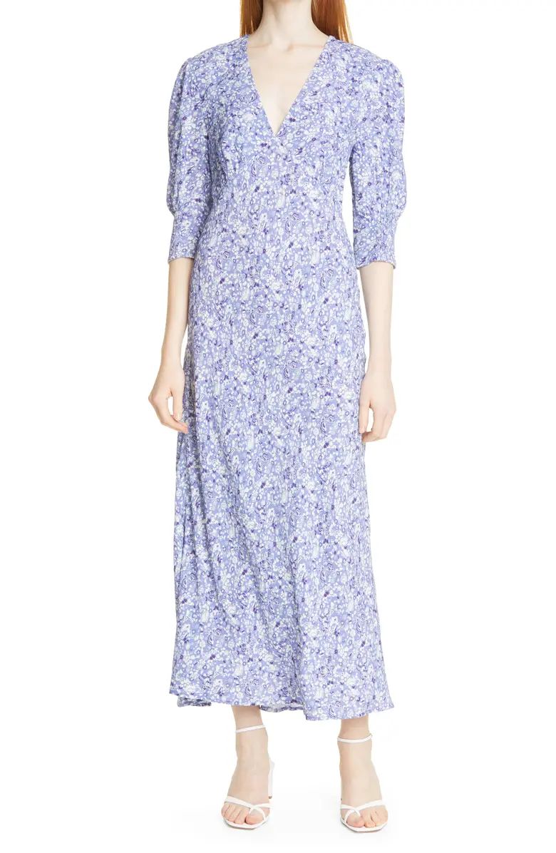 Lilac Summer Meadow V-Neck Woven Dress | Nordstrom