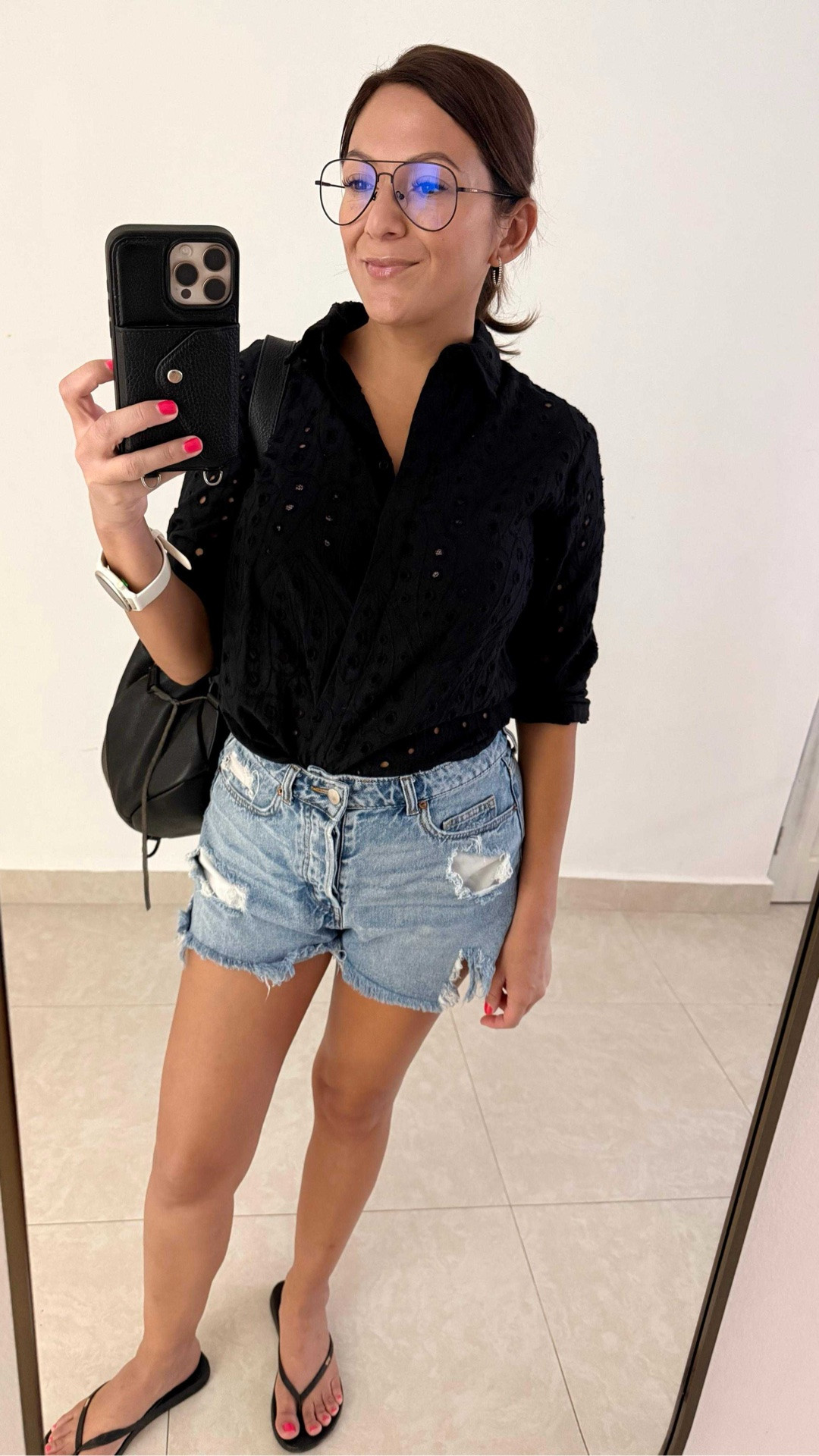 I love denim shorts. This is my take on a more casual, elevated way to wear them. 😊 And because I live by the beach, it’s so easy to take this look from day to night; just add a belt, some nicer jewelry, and a pair of heels.

🩷 I’m wearing my trusted H&M favorites with this embroidered eyelet shirt I bought from Zara in 2024.

@Zara @H&M #LTKootd #LTKOver40 #SummerOutfit

#LTKsummer #LTKtravel