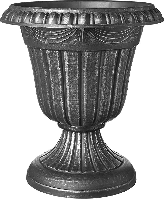 Arcadia Garden Products PL20SL Classic Traditional Plastic Urn Planter Indoor/Outdoor, 10" x 12",... | Amazon (US)