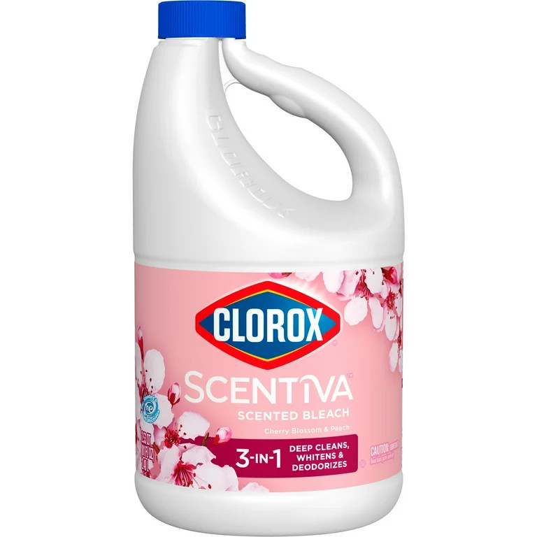 Clorox Scentiva Scented Bleach, Cherry Blossom and Peach, 81 Fluid Ounces - Walmart.com | Walmart (US)