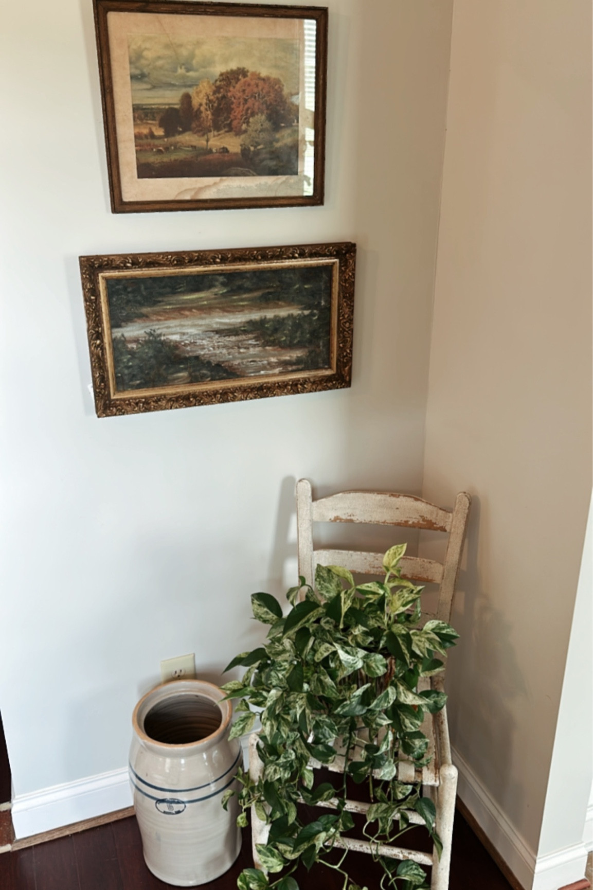 the coziest corner with one of a kind finds- vintage decor makes a home so unique 

#LTKfindsunder100 #LTKSeasonal #LTKhome