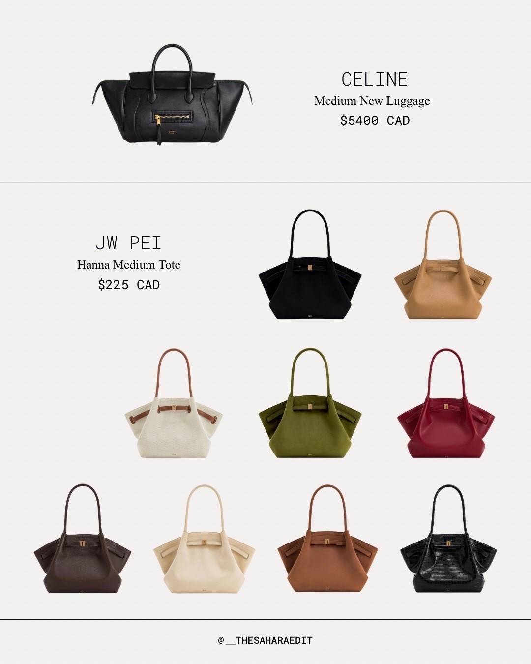 Celine Medium New Luggage Dupes 🤎

#LTKsale #LTKbag #LTKcanada