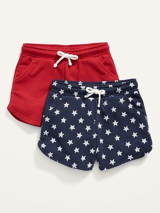 2-Pack Functional Drawstring Pull-On Shorts for Toddler Girls | Old Navy (US)