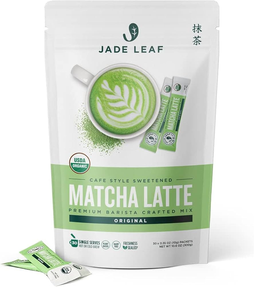 Jade Leaf Matcha Organic Cafe Style Sweetened Matcha Latte Green Tea Powder, Premium Barista Craf... | Amazon (US)