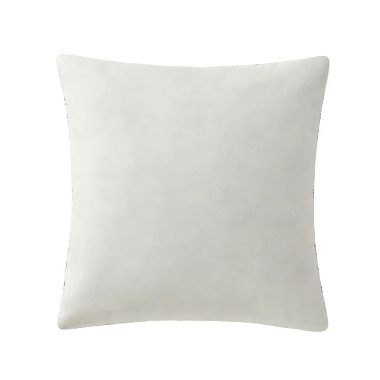 My Texas House 20" x 20" Ophelia Taupe Plaid Cotton Decorative Pillow | Walmart (US)