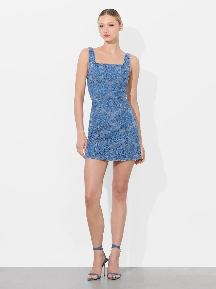 MARYANN DENIM DRESS | Alice + Olivia