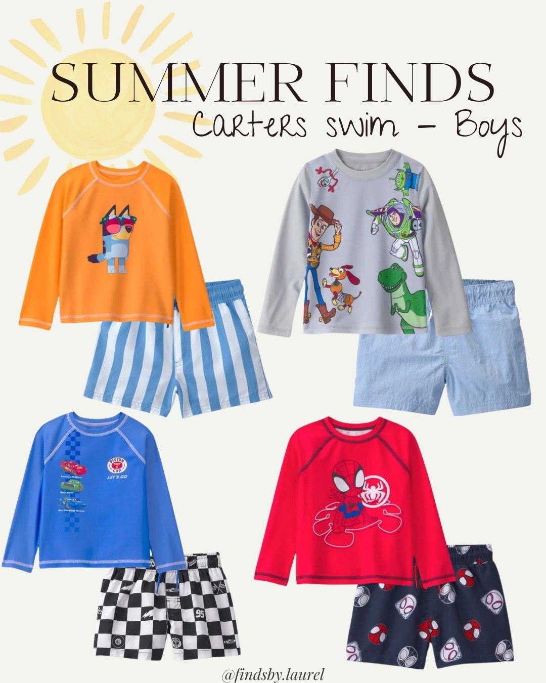 ☀️ Summer Finds | Carter’s Boys Swimwear ☀️

These Carter’s boys’ swimsuits are some of my favorite finds this summer! From Bluey, Toy Story, Cars, and Spider-Man to classic rash guard sets, these are perfect for pool days, beach vacations, splash pads, and summer adventures.

If you’re looking for affordable toddler boy swimsuits, boys’ rash guards, and kids’ swimwear that hold up all season long, I’ve linked my favorite picks before they’re gone!

Carter’s boys swimwear • toddler boy swimsuits • boys rash guard • kids swimwear • Bluey swimsuit • Toy Story swimsuit • Cars swimsuit • Spider-Man swimsuit • summer outfits • beach vacation • pool day • affordable kids clothes

#Carters #ToddlerBoy #BoysSwimwear #Bluey #SummerFinds #LTKKids #CartersFinds

#LTKSwim #LTKKids #LTKSeasonal