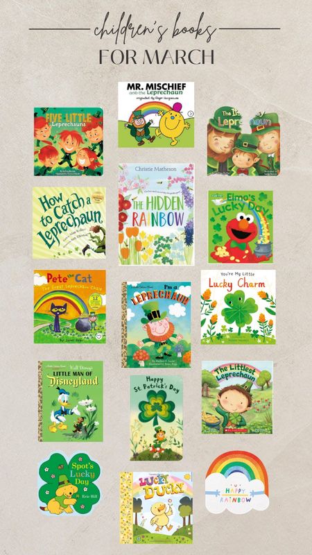March Children’s Books 🍀 

St. Patrick’s Day
Leprechauns 
Rainbows
Lucky 
Bookshelf idea 


#LTKSeasonal #LTKbaby #LTKkids