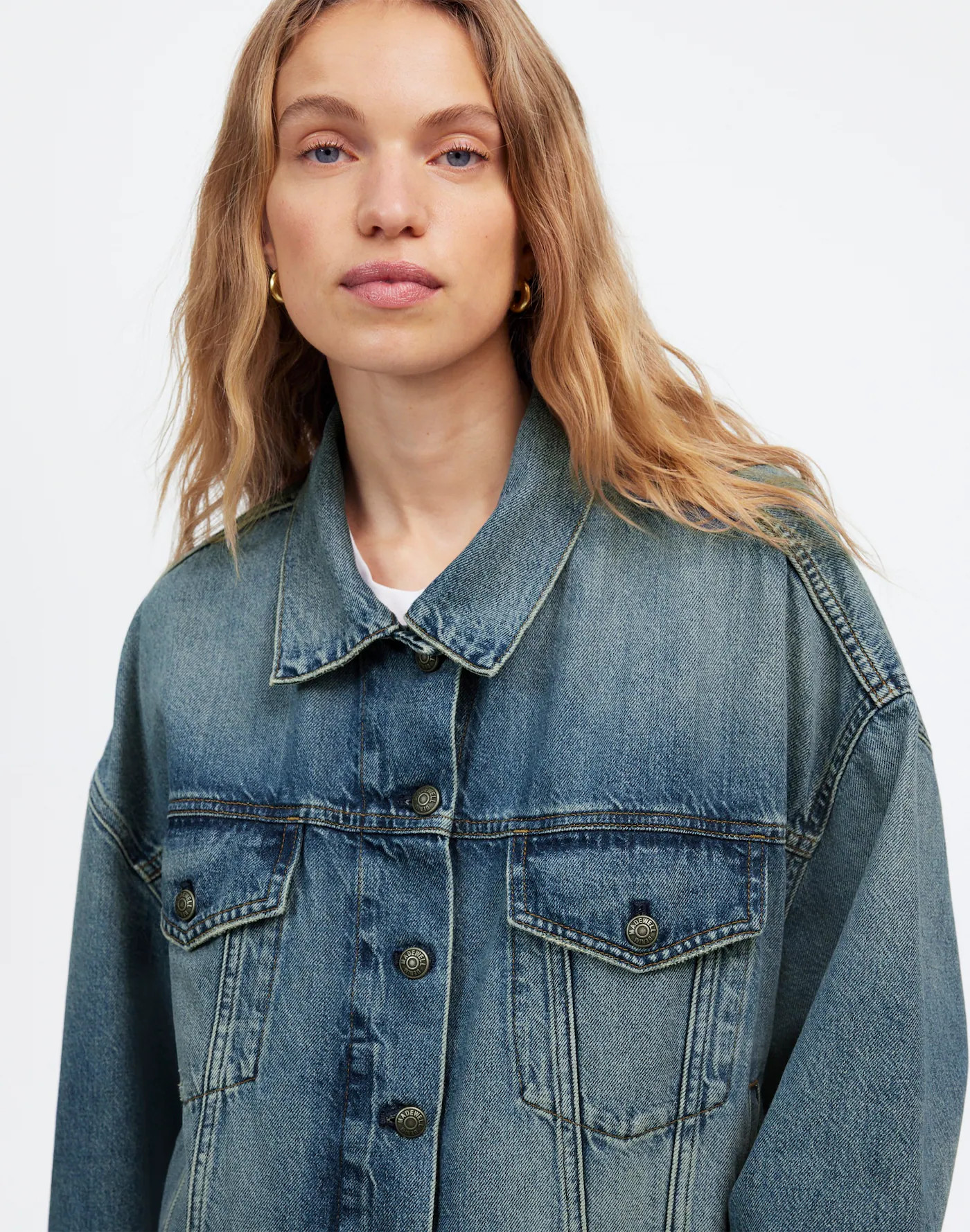 Relaxed Crop Jean Trucker Jacket in Billings Wash | Madewell