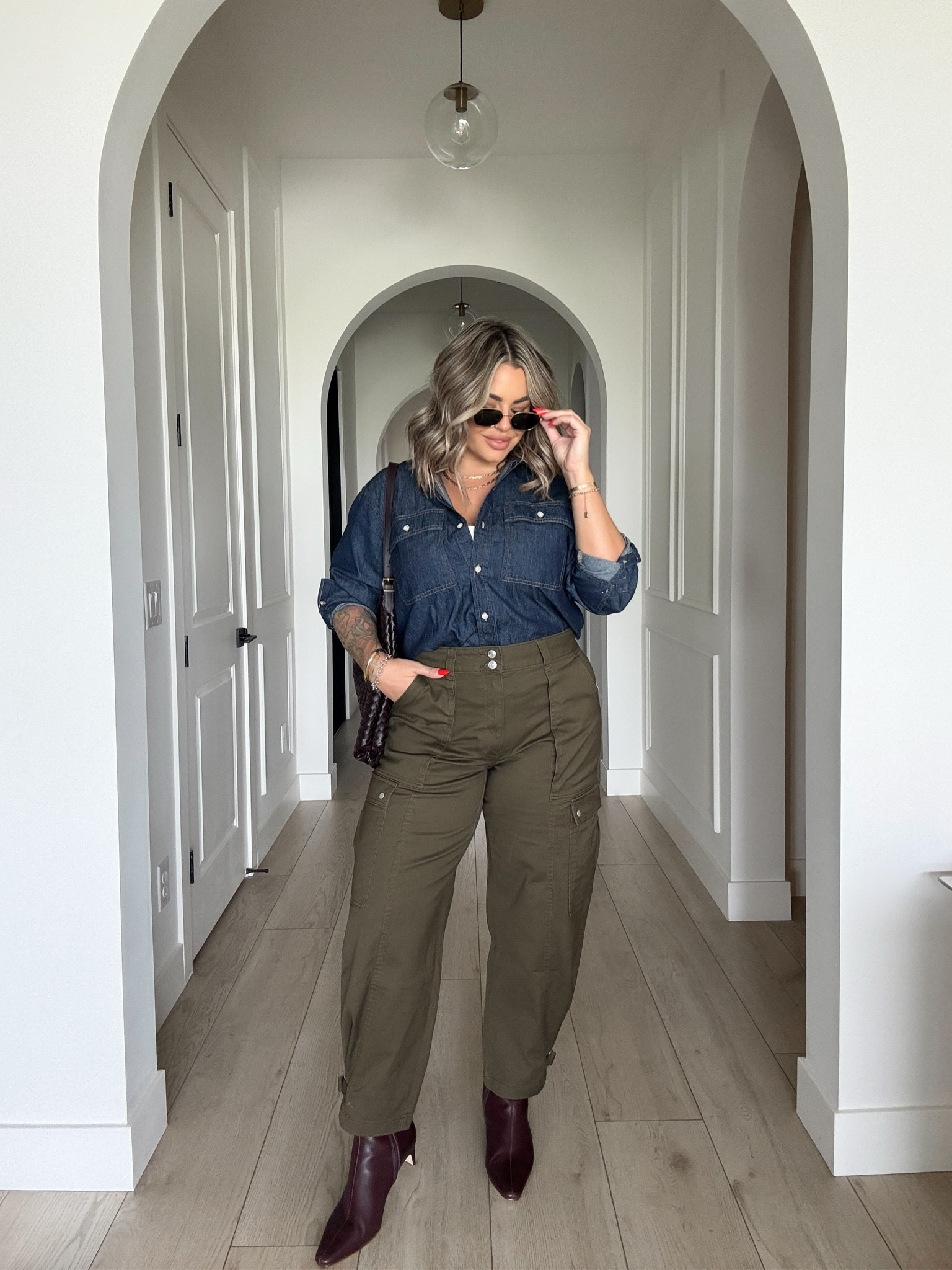 Top L
Jeans 12 
Boots I would size up 

#LTKFindsUnder100 #LTKStyleTip #LTKSaleAlert