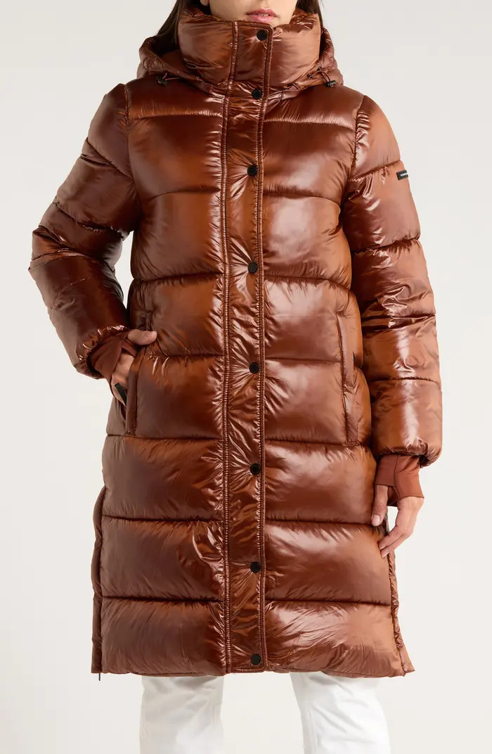 Pillow 3/4 Hooded Longline Puffer Coat | Nordstrom Rack