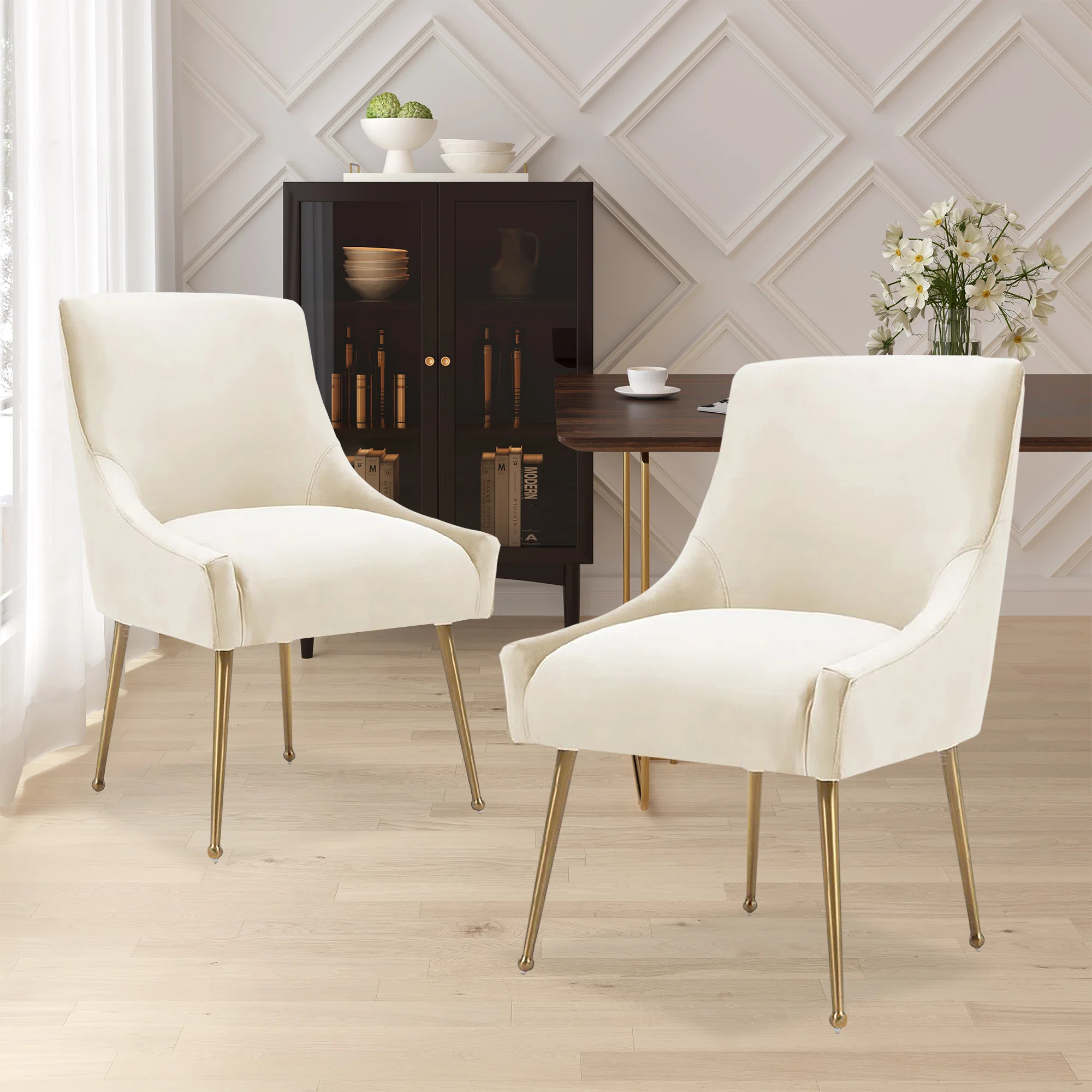 Magallanes Velvet Upholstered Side Chair (Set of 2) | Wayfair North America