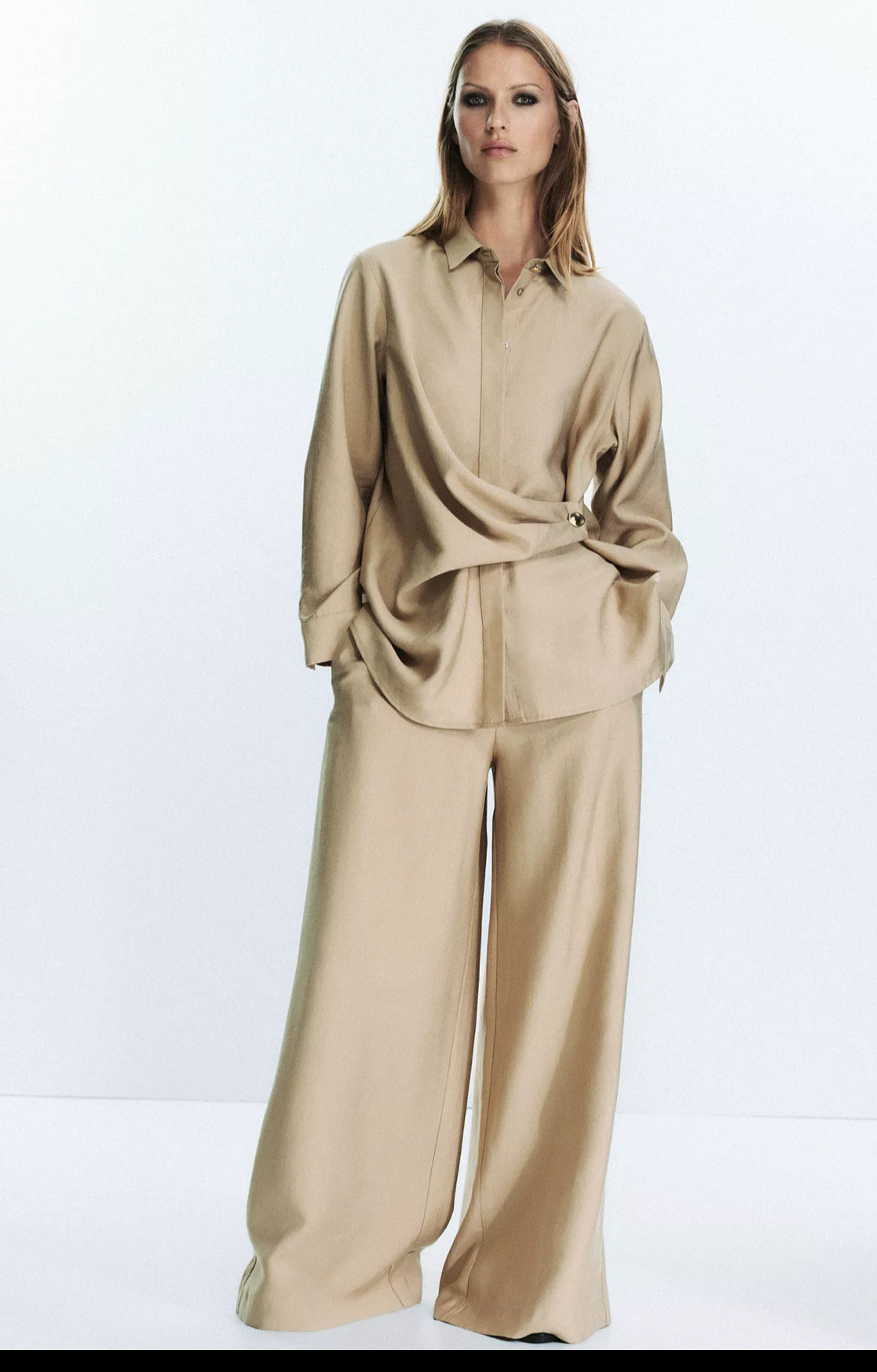 Zara Fall Collection. Draped top, wide leg pant

#LTKStyleTip #LTKFindsUnder100 #LTKOver40