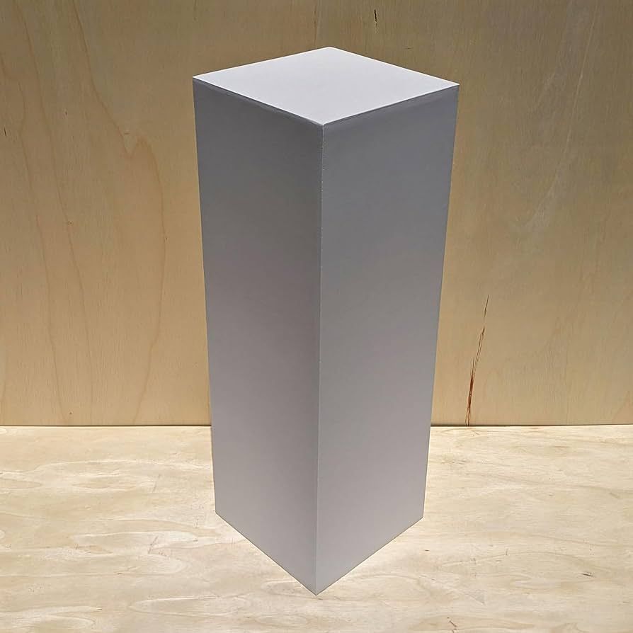 42" x 12" x 12" Matte White Display Pedestal Stand Riser Column Pillar | Amazon (US)