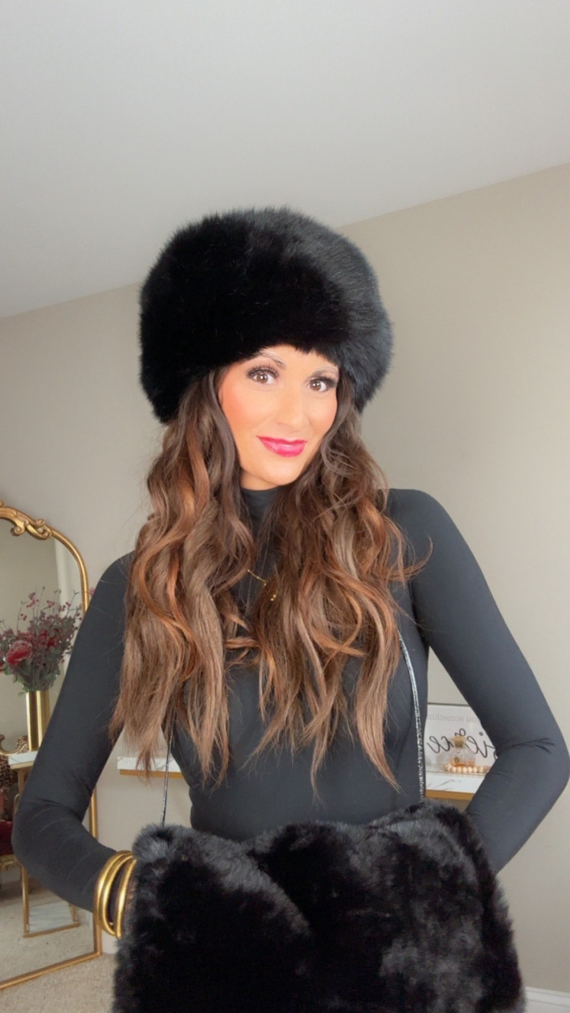 Obsessed with these faux fur winter accessories 🖤

#LTKSeasonal #LTKFindsUnder50 #LTKGiftGuide