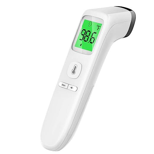 Touchless Thermometer, Forehead Thermometer with Fever Alarm and Memory Function, Ideal for Babie... | Amazon (US)