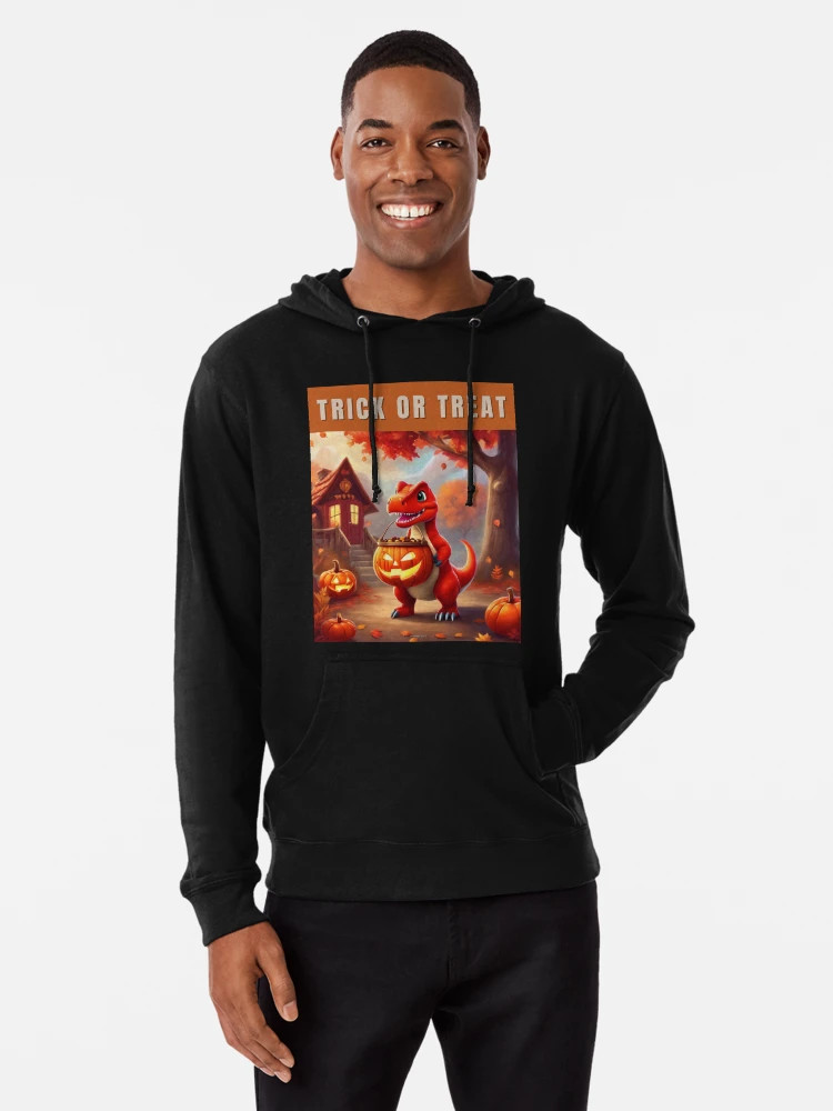 Halloween Dinosaur - Trick or Treat Lightweight Hoodie | Redbubble (US)