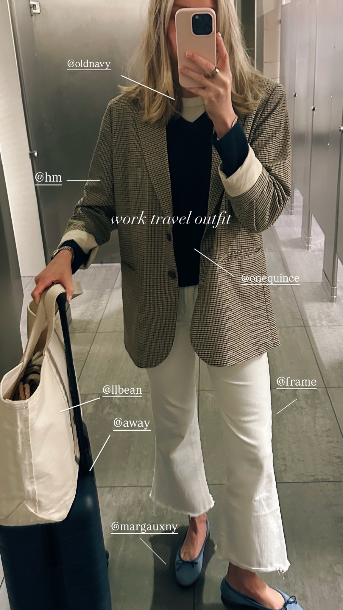 work travel outfit DAL -> LGA 