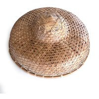 Chinese Rattan Rickshaw Hat, Vintage 1960's, Conical Rice Paddy Tiki Oasis Style, Boho Chic Wall Decor | Etsy (US)