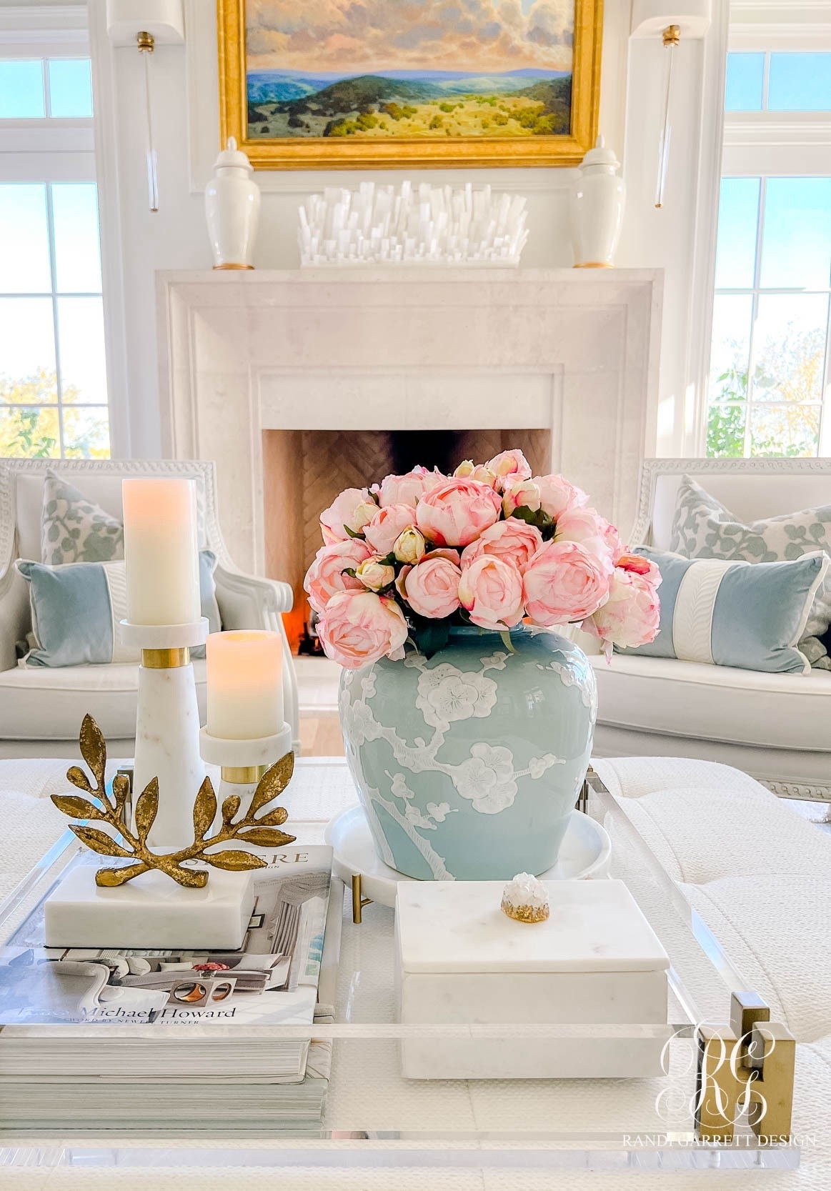 Loving this tray on the ottoman for some cute decorative touches!

#LTKSeasonal #LTKValentine #LTKHome