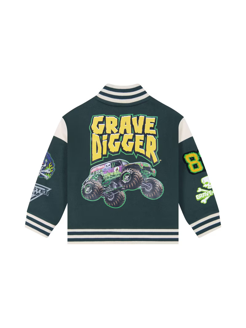 Monster Jam Toddler Boy Bomber Jacket, Sizes 12M-5T | Walmart (US)